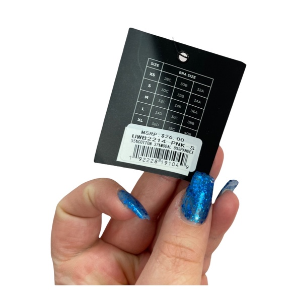 Ethika V Neck pink Bra NWT - Picture 4 of 5